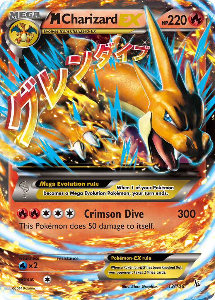 M Charizard EX (13/106) [XY: Flashfire] | Play N Trade Winnipeg