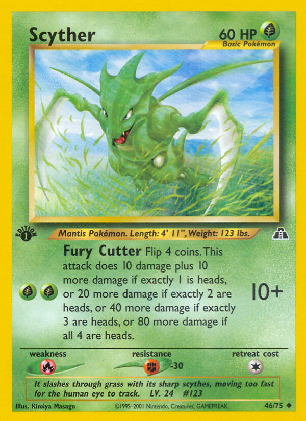 Scyther (46/75) [Neo Discovery 1st Edition] | Play N Trade Winnipeg