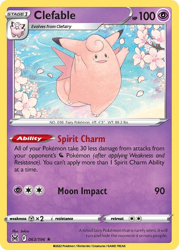 Clefable (063/196) [Sword & Shield: Lost Origin] | Play N Trade Winnipeg