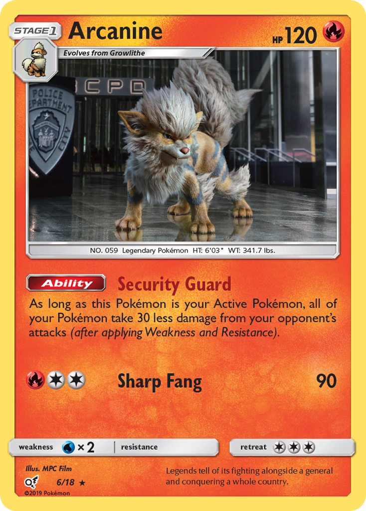 Arcanine (6/18) [Sun & Moon: Detective Pikachu] | Play N Trade Winnipeg