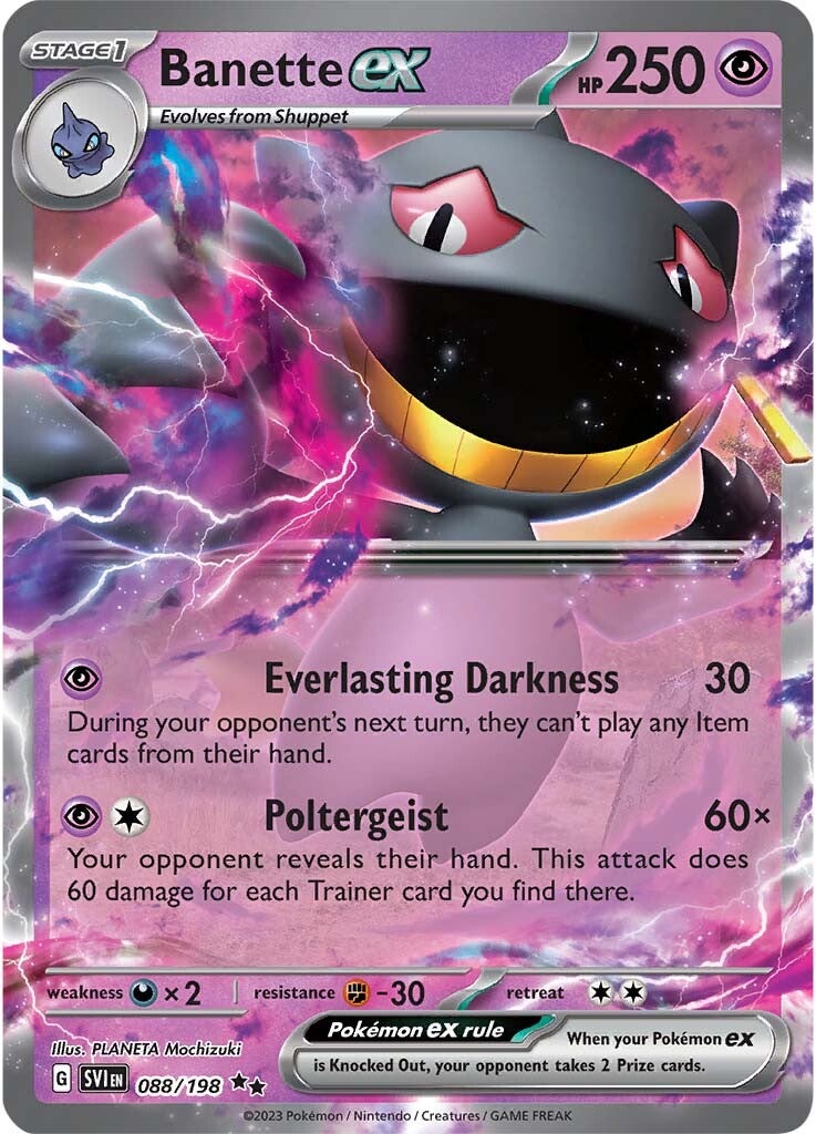 Banette ex (088/198) [Scarlet & Violet: Base Set] | Play N Trade Winnipeg