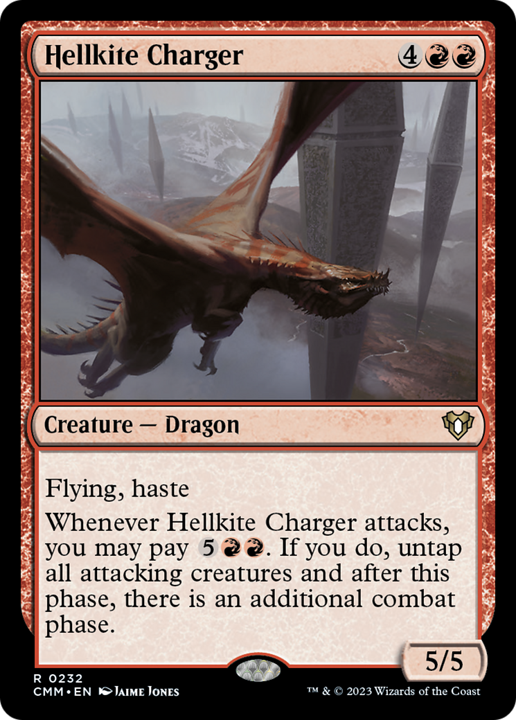 Hellkite Charger (Foil Etched) [Commander Masters] | Play N Trade Winnipeg