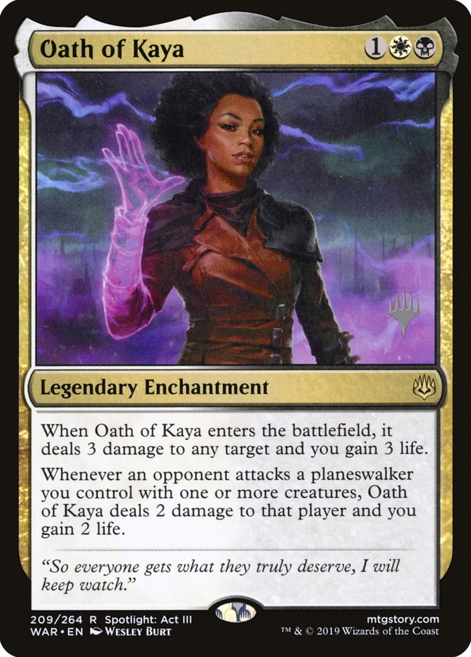 Oath of Kaya (Promo Pack) [War of the Spark Promos] | Play N Trade Winnipeg