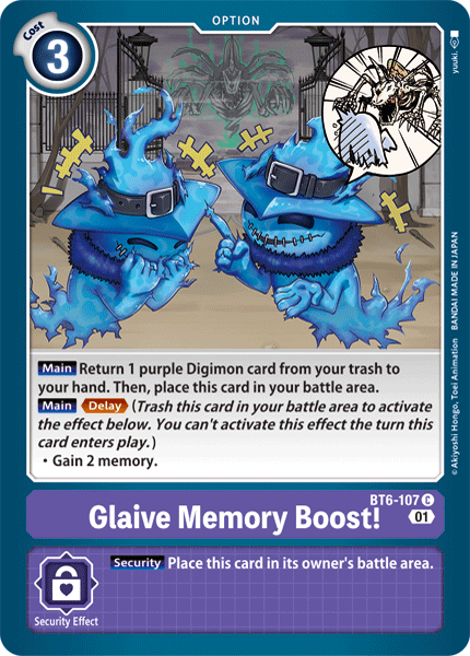 Glaive Memory Boost! [BT6-107] [Double Diamond] | Play N Trade Winnipeg