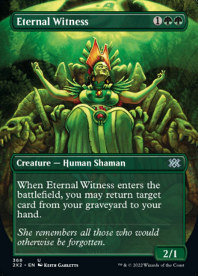 Eternal Witness (Borderless Alternate Art) [Double Masters 2022] | Play N Trade Winnipeg