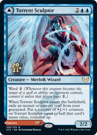 Torrent Sculptor // Flamethrower Sonata [Strixhaven: School of Mages Prerelease Promos] | Play N Trade Winnipeg