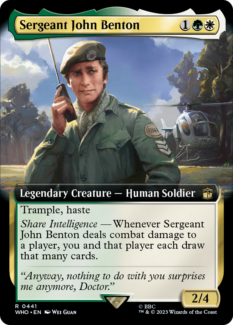 Sergeant John Benton (Extended Art) [Doctor Who] | Play N Trade Winnipeg
