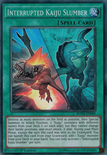 Interrupted Kaiju Slumber [BOSH-EN089] Super Rare | Play N Trade Winnipeg
