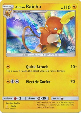 Alolan Raichu (30/30) [Sun & Moon: Trainer Kit - Alolan Raichu] | Play N Trade Winnipeg