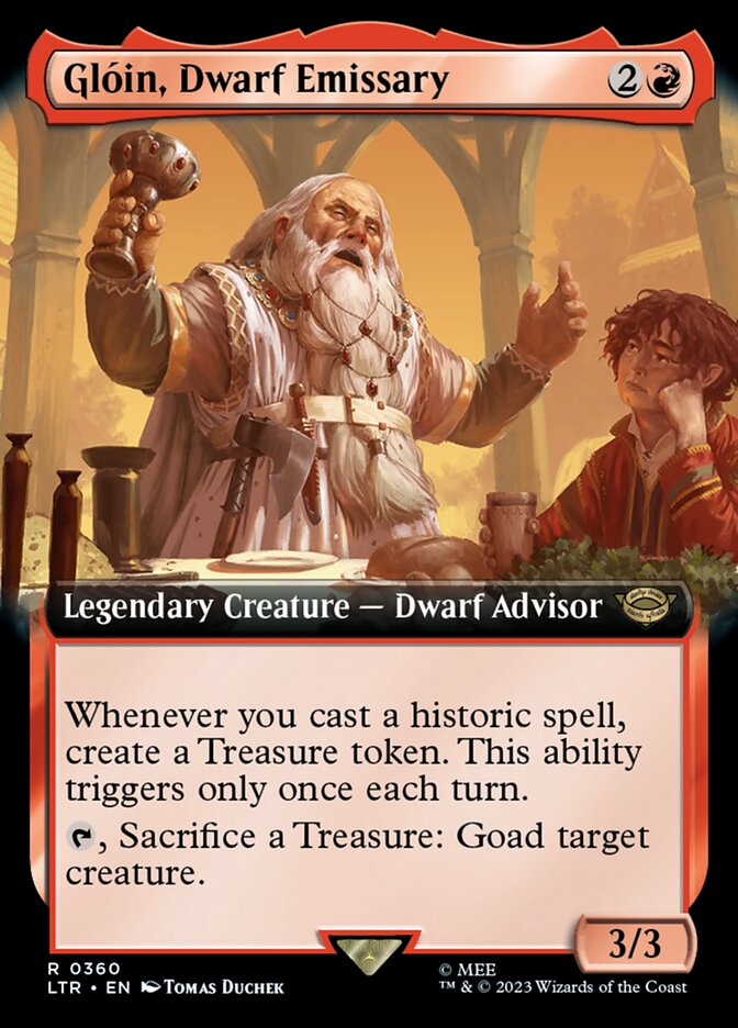 Gloin, Dwarf Emissary (Extended Art) [The Lord of the Rings: Tales of Middle-Earth] | Play N Trade Winnipeg