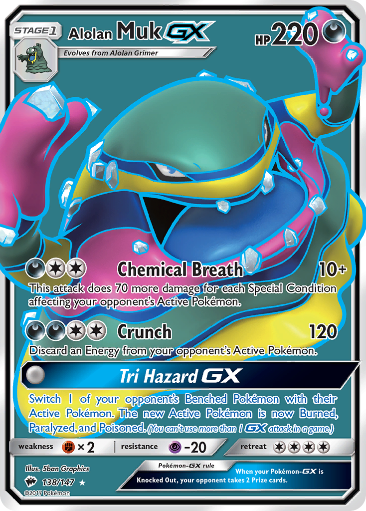 Alolan Muk GX (138/147) [Sun & Moon: Burning Shadows] | Play N Trade Winnipeg