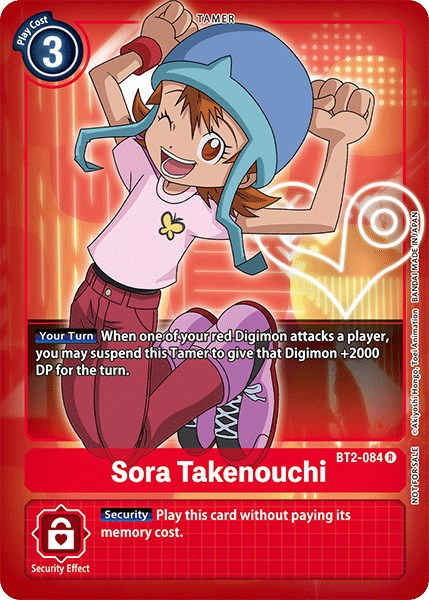 Sora Takenouchi [BT2-084] (Official Tournament Pack Vol.3) [Release Special Booster Promos] | Play N Trade Winnipeg