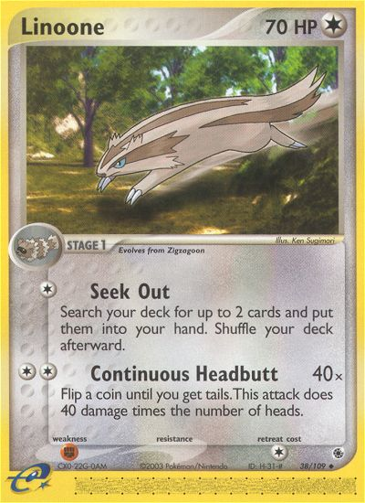 Linoone (38/109) [EX: Ruby & Sapphire] | Play N Trade Winnipeg