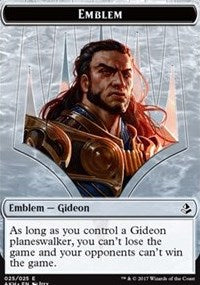Emblem - Gideon of the Trials // Zombie Token [Amonkhet Tokens] | Play N Trade Winnipeg