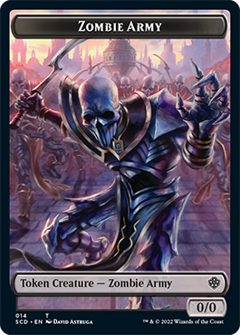 Zombie // Zombie Army Double-Sided Token [Starter Commander Decks] | Play N Trade Winnipeg