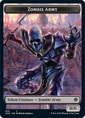 Zombie // Zombie Army Double-Sided Token [Starter Commander Decks] | Play N Trade Winnipeg