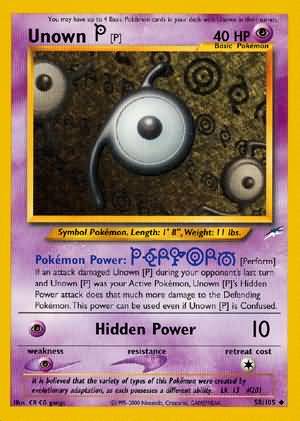 Unown [P] (58/105) [Neo Destiny Unlimited] | Play N Trade Winnipeg