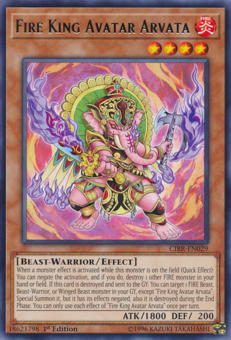 Fire King Avatar Arvata [CIBR-EN029] Rare | Play N Trade Winnipeg