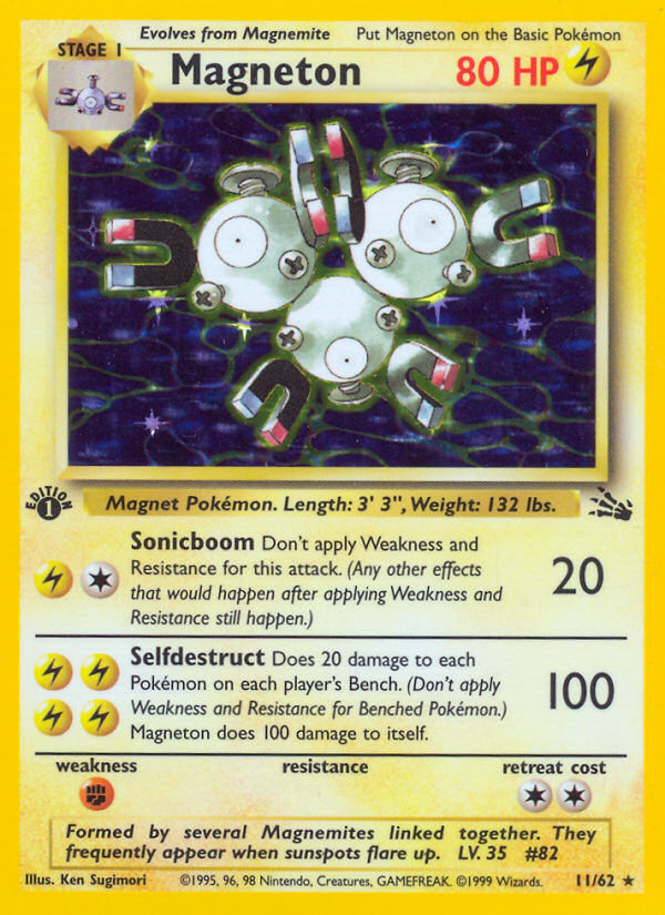 Magneton (11/62) [Fossil 1st Edition] | Play N Trade Winnipeg