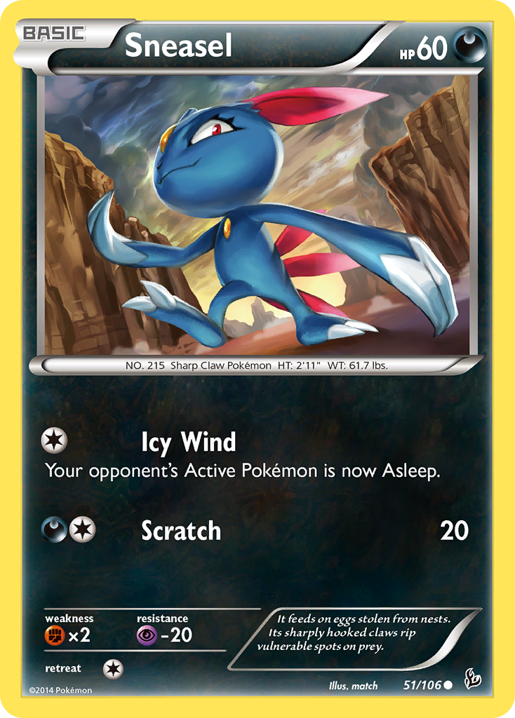 Sneasel (51/106) [XY: Flashfire] | Play N Trade Winnipeg