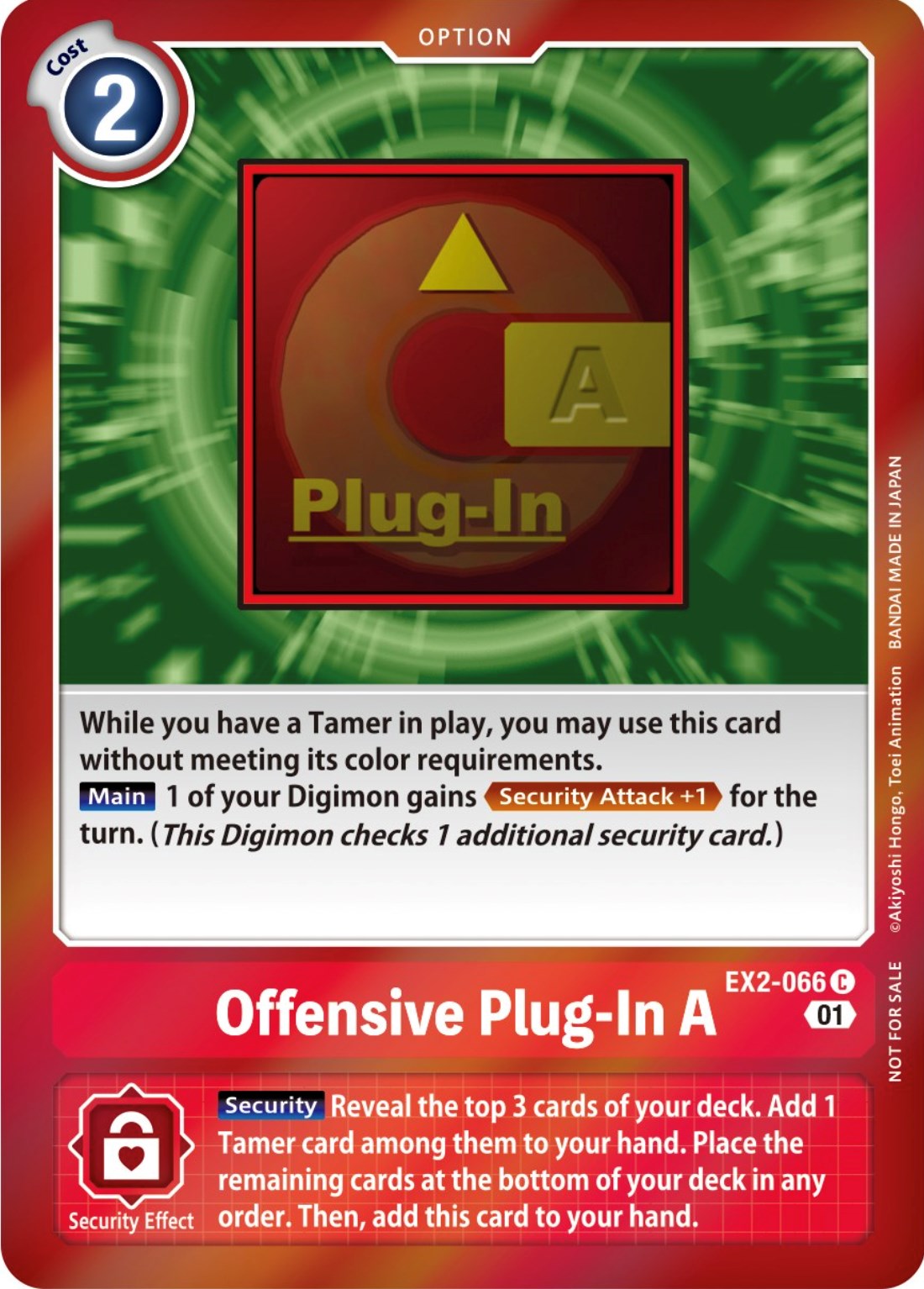 Offensive Plug-In A [EX2-066] (Event Pack 4) [Digital Hazard Promos] | Play N Trade Winnipeg