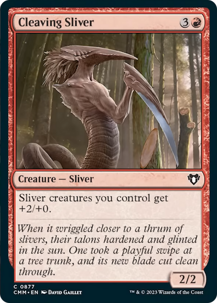 Cleaving Sliver [Commander Masters] | Play N Trade Winnipeg