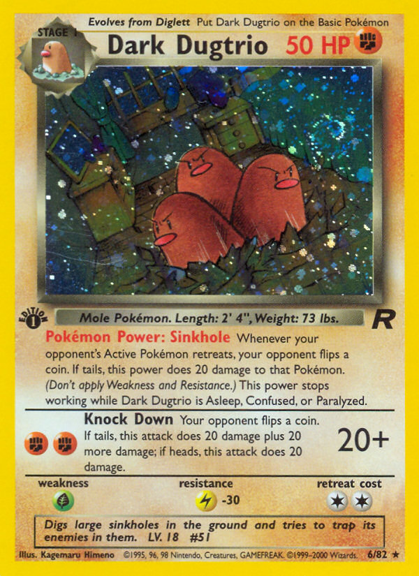 Dark Dugtrio (6/82) [Team Rocket 1st Edition] | Play N Trade Winnipeg