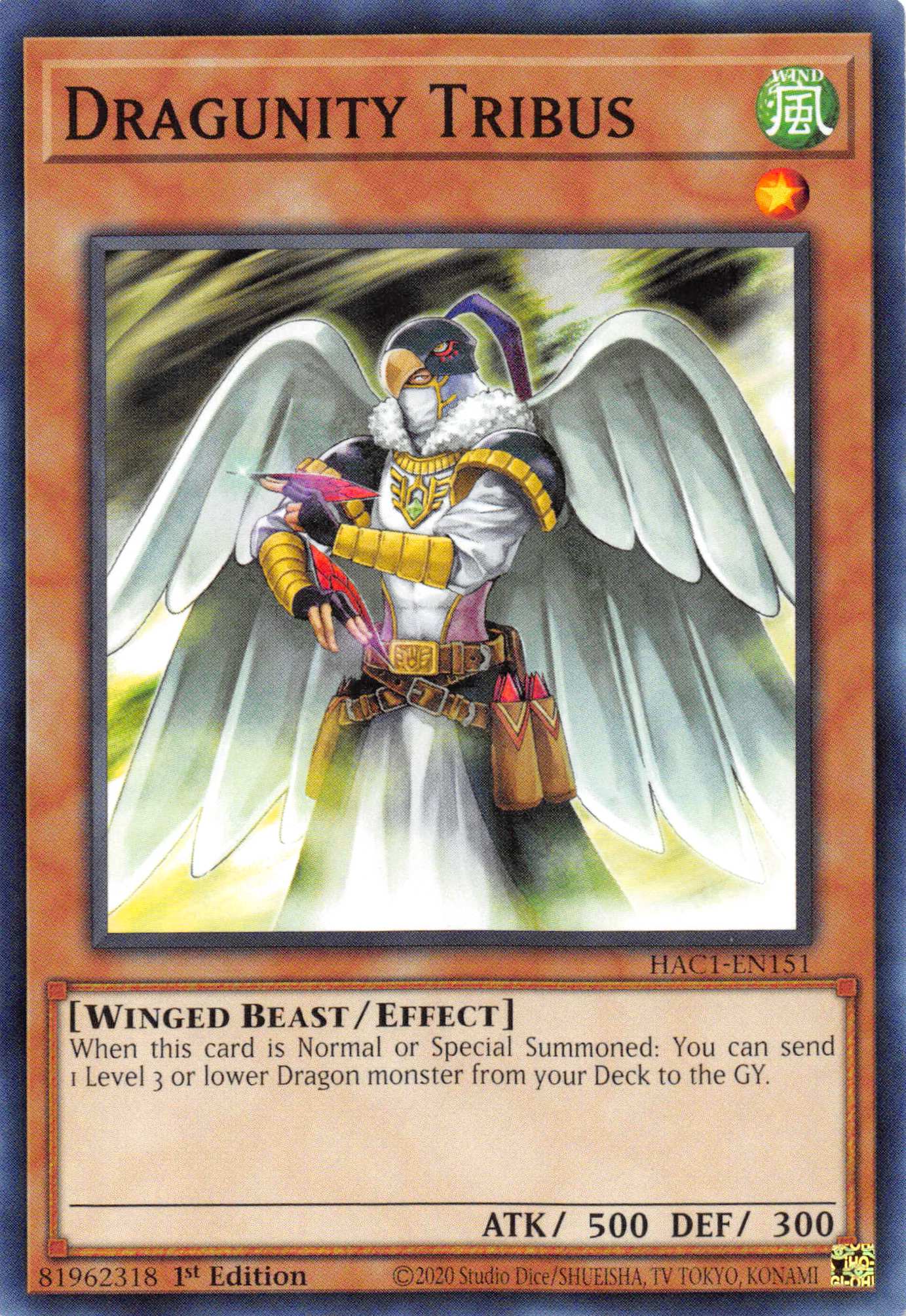 Dragunity Tribus [HAC1-EN151] Common | Play N Trade Winnipeg