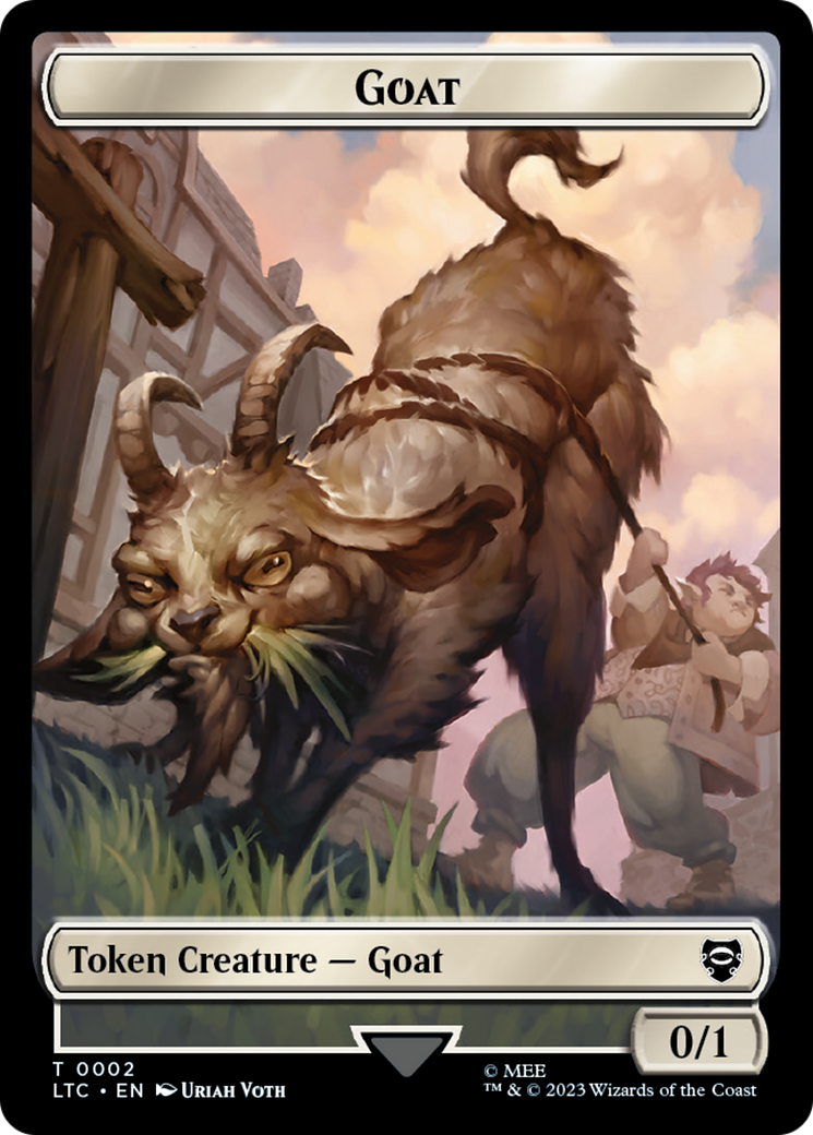 Bird // Goat Token [The Lord of the Rings: Tales of Middle-Earth Commander Tokens] | Play N Trade Winnipeg