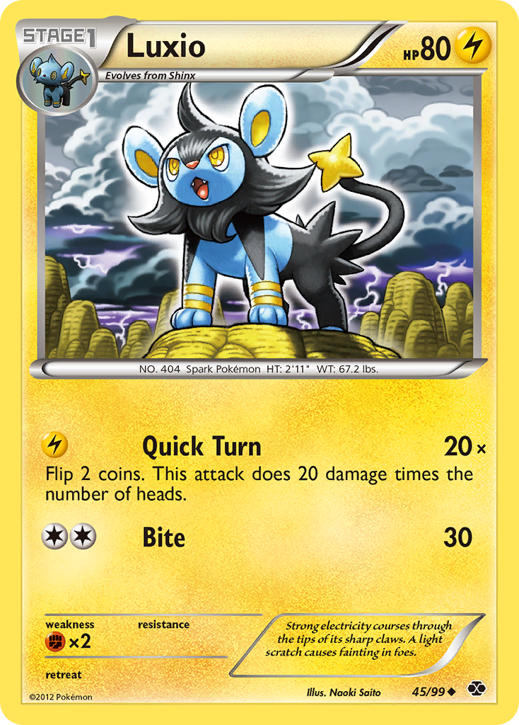 Luxio (45/99) [Black & White: Next Destinies] | Play N Trade Winnipeg