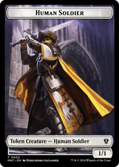 City's Blessing // Human Soldier Double-Sided Token [Murders at Karlov Manor Commander Tokens] | Play N Trade Winnipeg