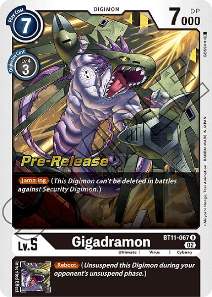 Gigadramon [BT11-067] [Dimensional Phase Pre-Release Promos] | Play N Trade Winnipeg