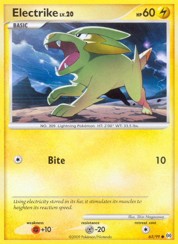 Electrike (63/99) [Platinum: Arceus] | Play N Trade Winnipeg