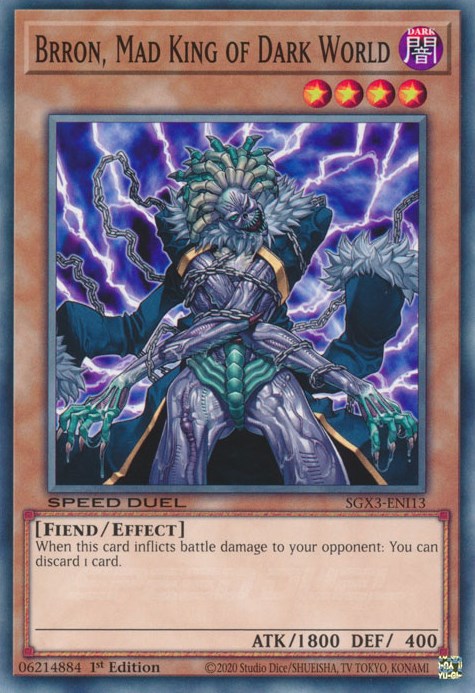 Brron, Mad King of Dark World [SGX3-ENI13] Common | Play N Trade Winnipeg