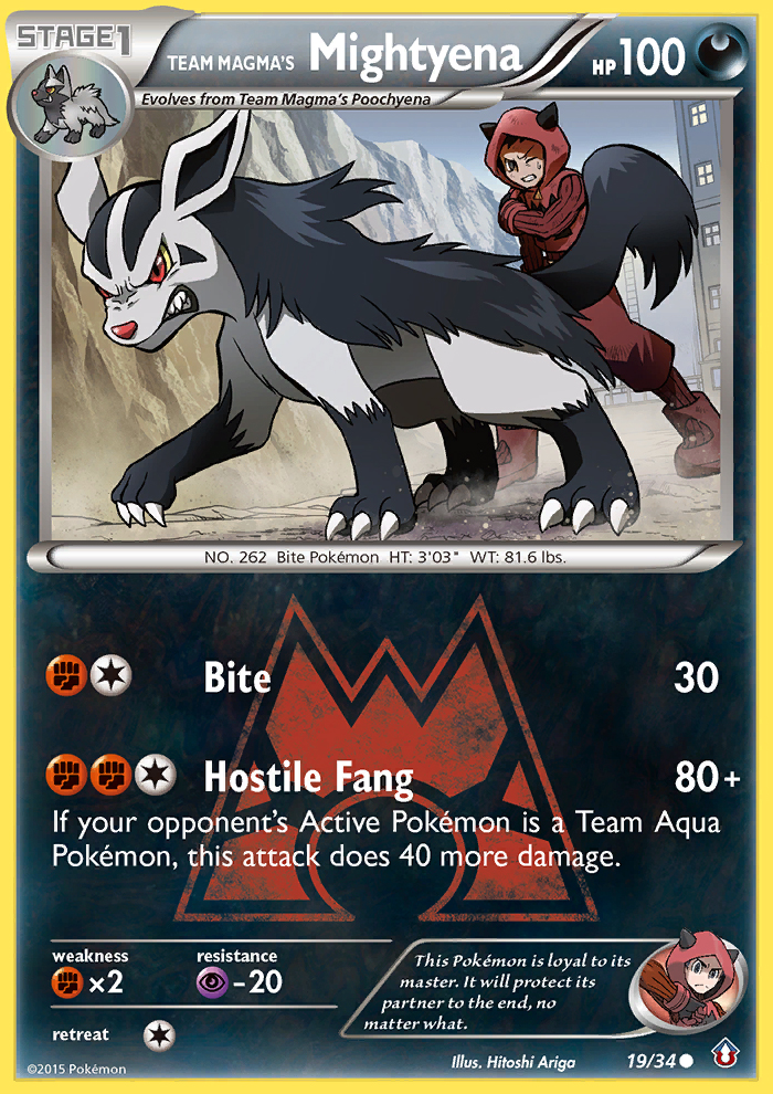 Team Magma's Mightyena (19/34) [XY: Double Crisis] | Play N Trade Winnipeg