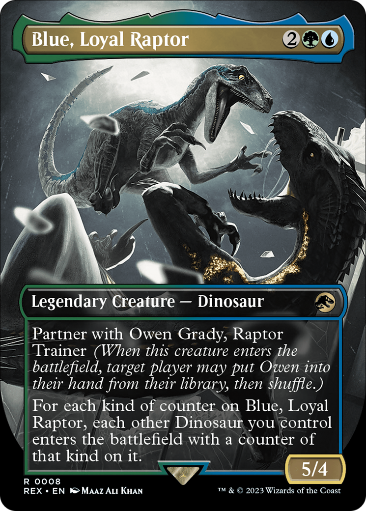 Blue, Loyal Raptor (Borderless) [Jurassic World Collection] | Play N Trade Winnipeg