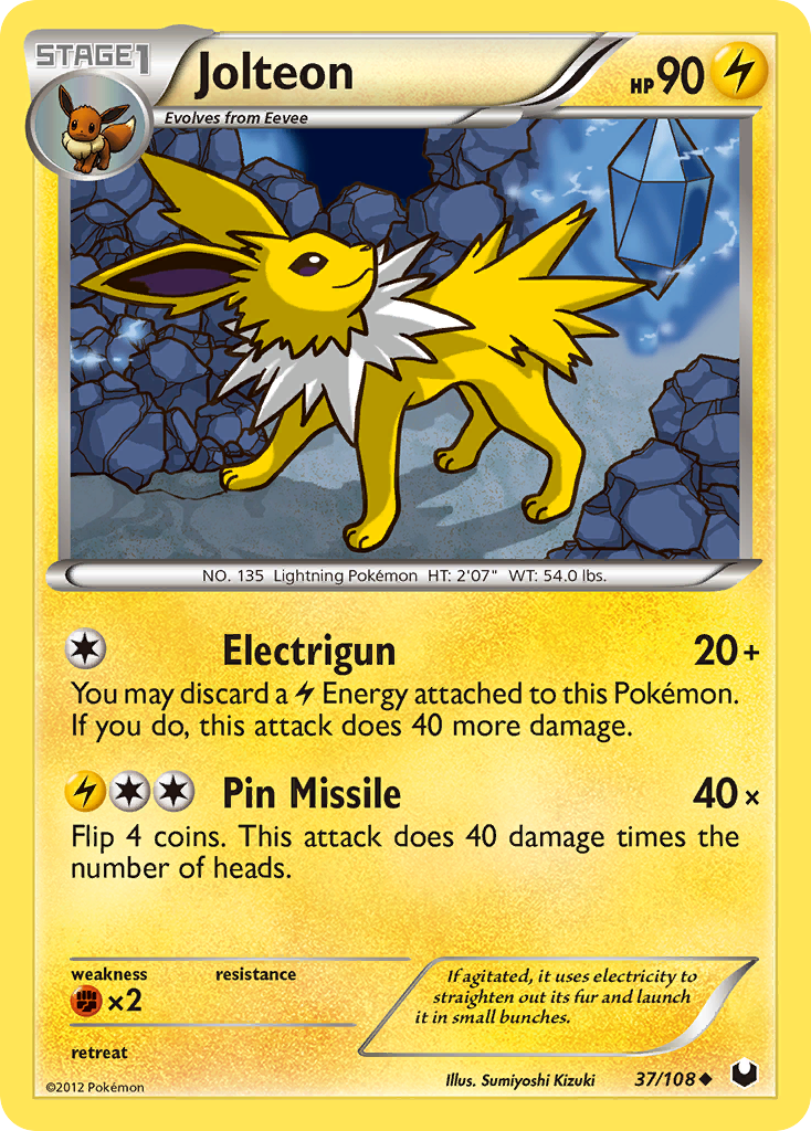 Jolteon (37/108) [Black & White: Dark Explorers] | Play N Trade Winnipeg