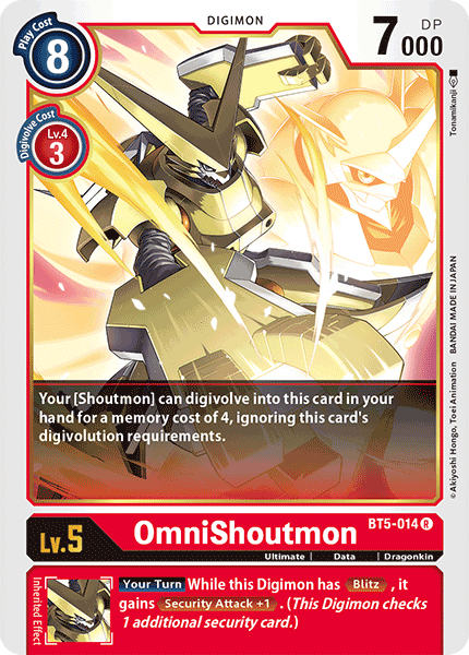 OmniShoutmon [BT5-014] [Battle of Omni] | Play N Trade Winnipeg