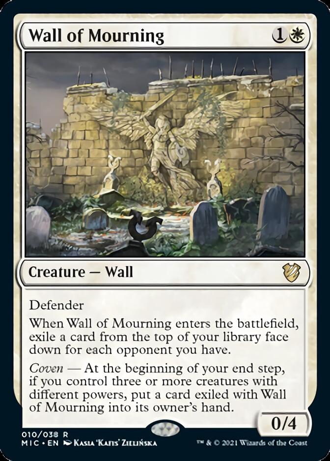 Wall of Mourning [Innistrad: Midnight Hunt Commander] | Play N Trade Winnipeg