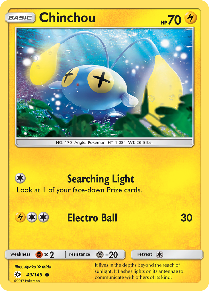 Chinchou (49/149) [Sun & Moon: Base Set] | Play N Trade Winnipeg