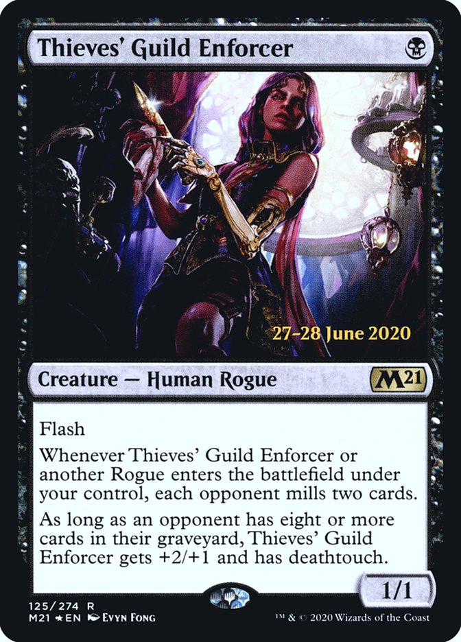 Thieves' Guild Enforcer  [Core Set 2021 Prerelease Promos] | Play N Trade Winnipeg