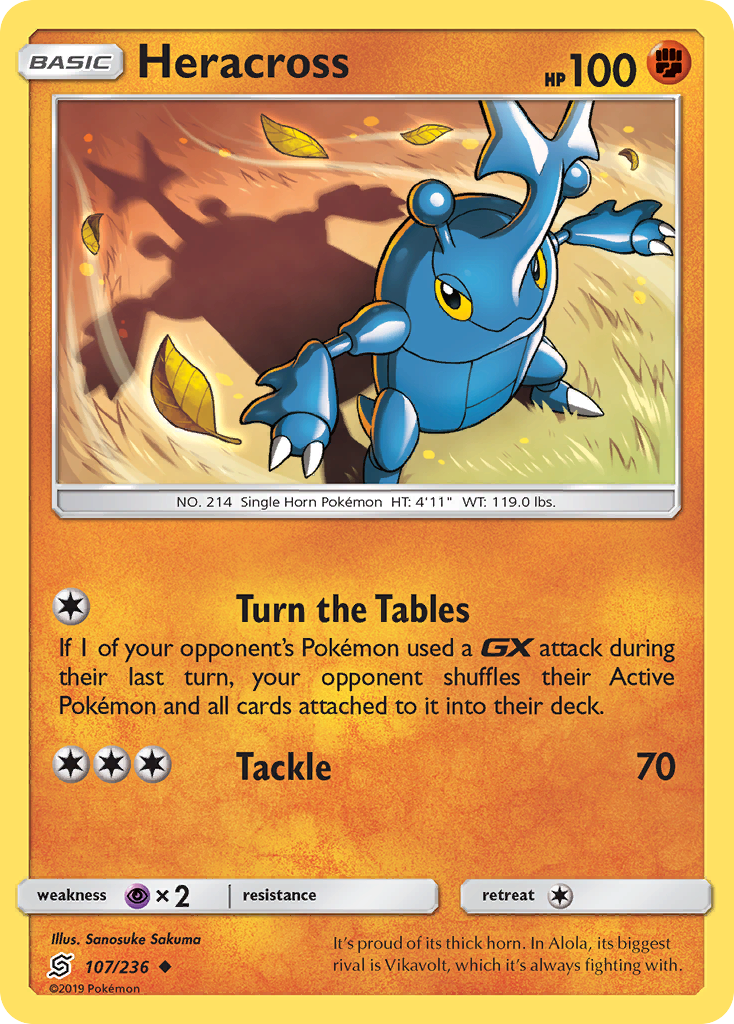 Heracross (107/236) [Sun & Moon: Unified Minds] | Play N Trade Winnipeg