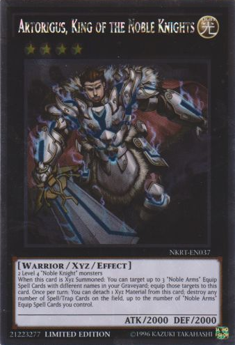 Artorigus, King of the Noble Knights [NKRT-EN037] Platinum Rare | Play N Trade Winnipeg