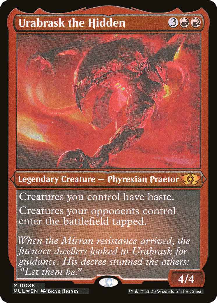 Urabrask the Hidden (Foil Etched) [Multiverse Legends] | Play N Trade Winnipeg