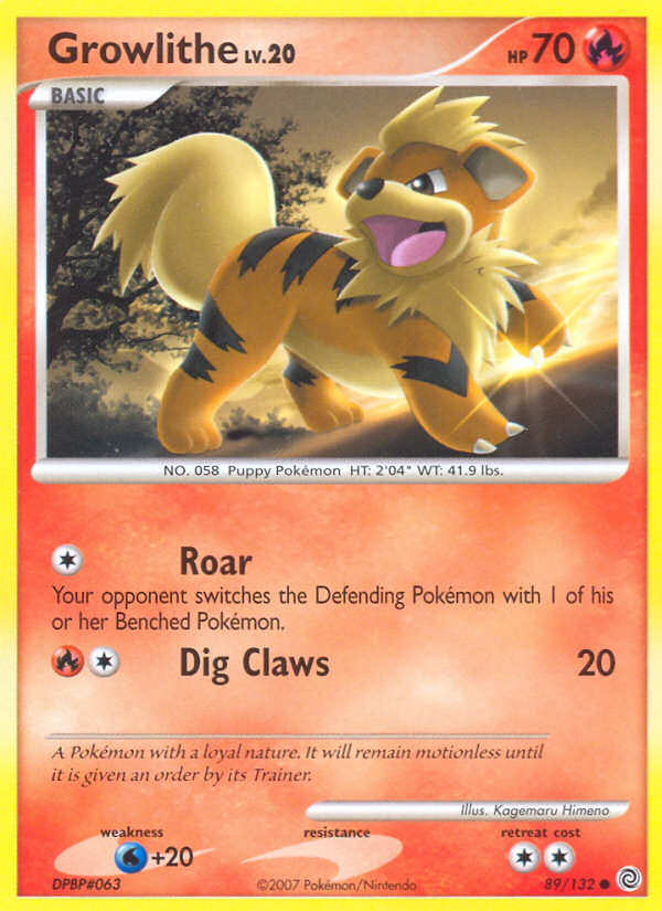 Growlithe (89/132) [Diamond & Pearl: Secret Wonders] | Play N Trade Winnipeg