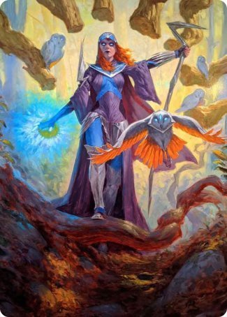 Kasmina, Enigma Sage Art Card [Strixhaven: School of Mages Art Series] | Play N Trade Winnipeg