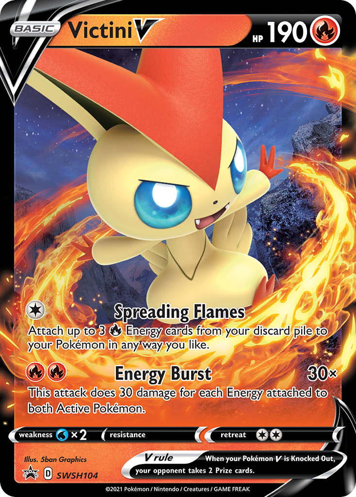 Victini V (SWSH104) [Sword & Shield: Black Star Promos] | Play N Trade Winnipeg