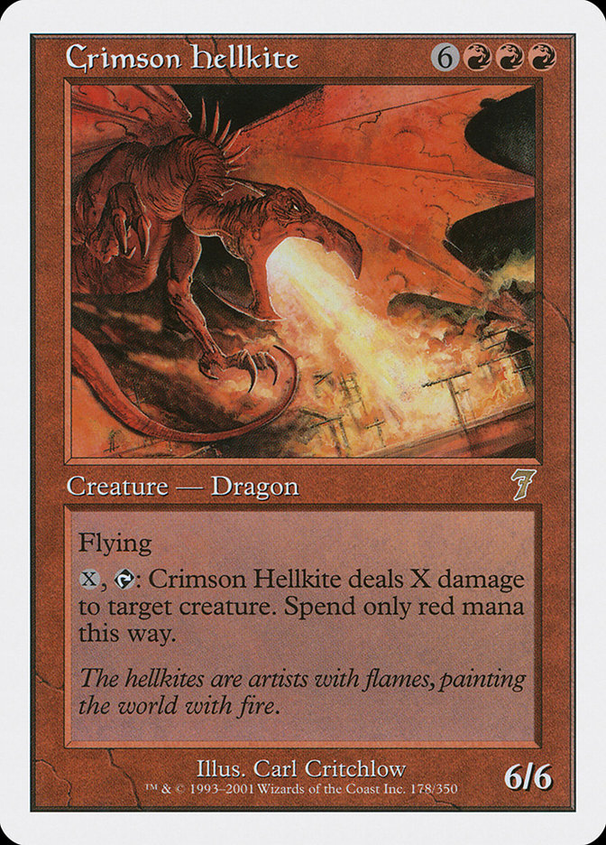 Crimson Hellkite [Seventh Edition] | Play N Trade Winnipeg