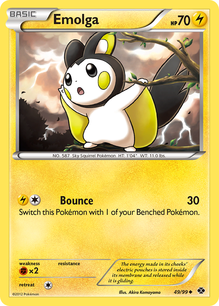 Emolga (49/99) [Black & White: Next Destinies] | Play N Trade Winnipeg