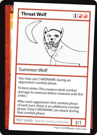 Throat Wolf (2021 Edition) [Mystery Booster Playtest Cards] | Play N Trade Winnipeg